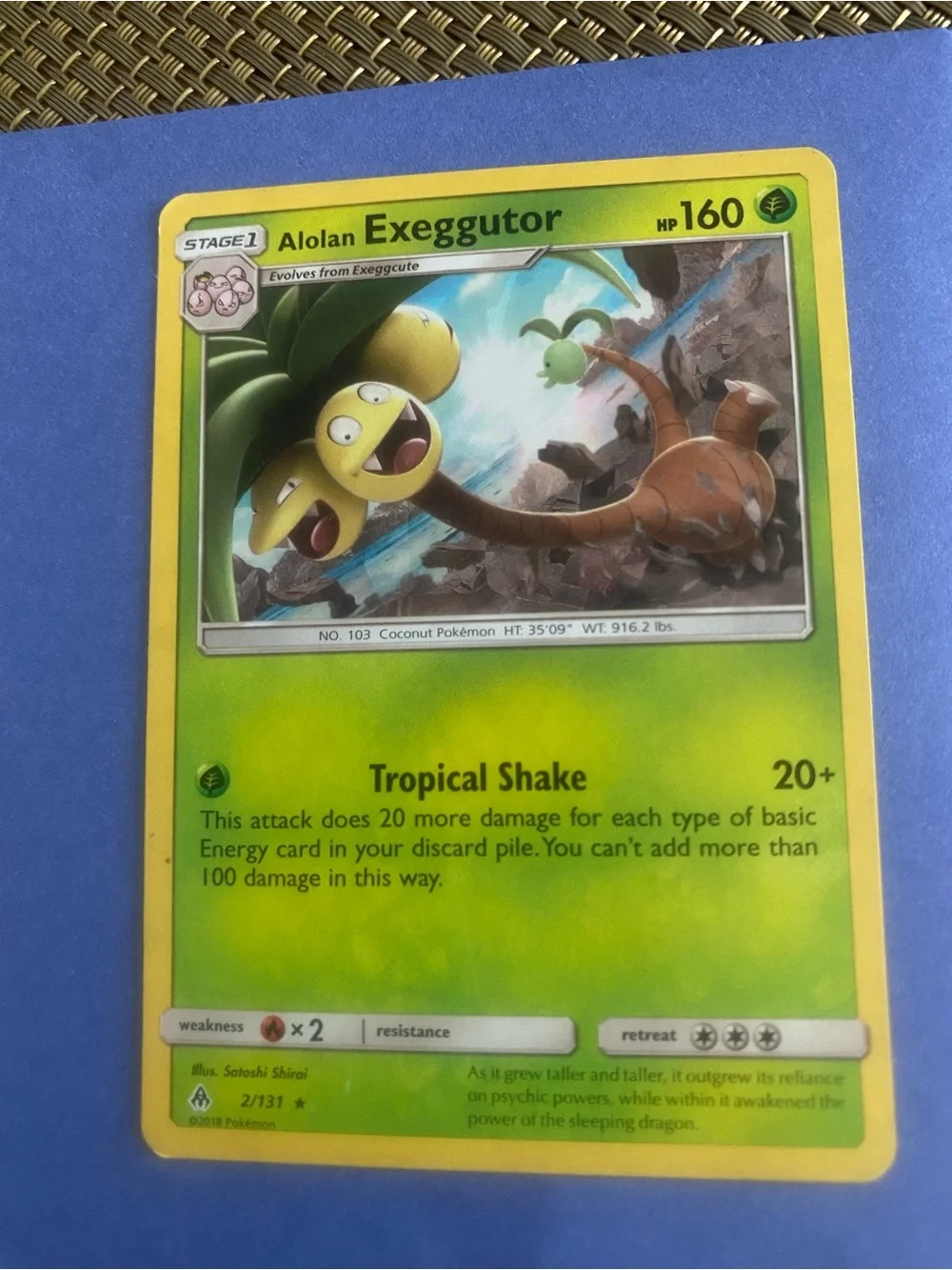 Pokémon TCG Yveltal-GX & Alolan Exeggutor Card Lot - Black & Green